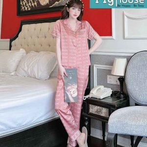 Bộ dài cộc Pijama chữ Celine