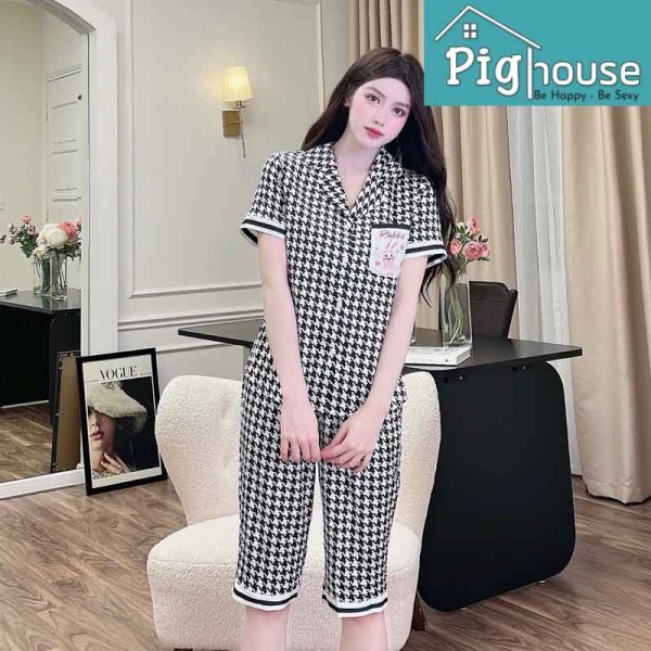 Bộ Pijama ngố họa tiết chữ Rabbit