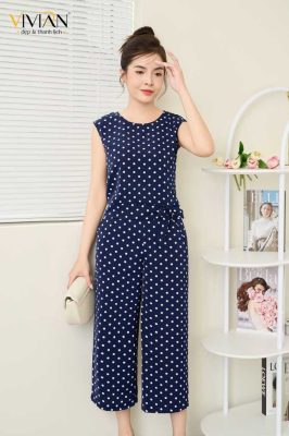 Bộ suông lụa satin Vivian 907