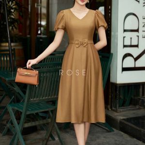 Đầm công sở Rose Black DL2553