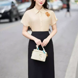 Áo Sơ Mi Nữ Luperi Tay Cánh Dơi Mềm Mát