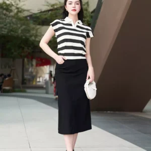 Áo Polo Kẻ Luperi Tay Cánh Rơi