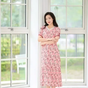 Đầm lanh hoa nhí dáng A đuôi cá Cardina