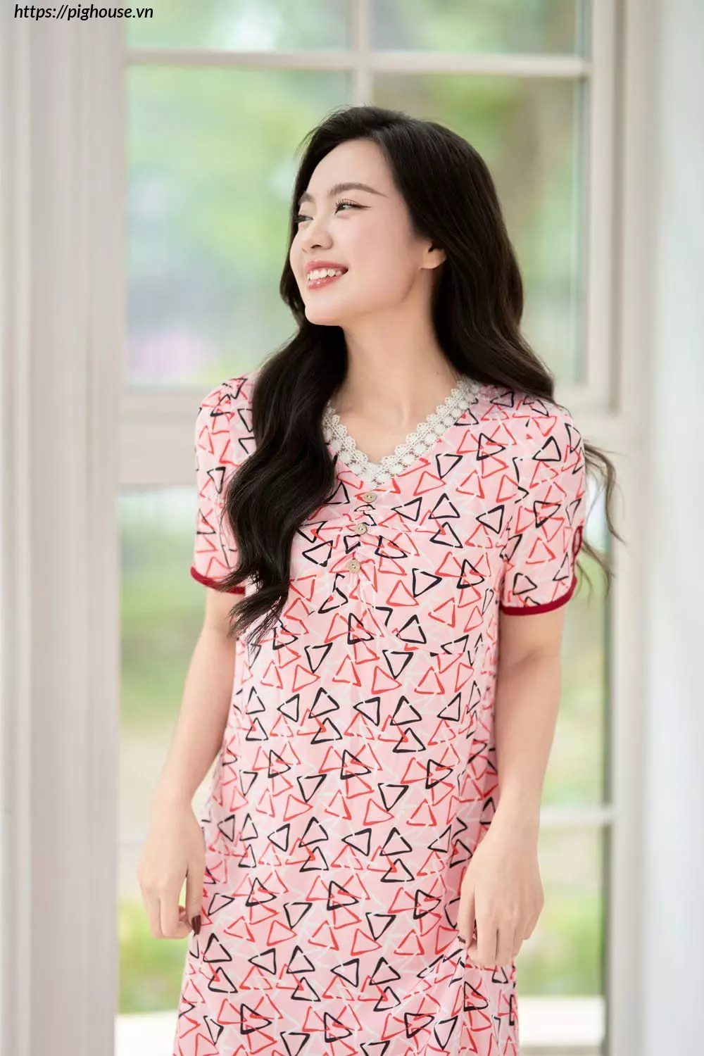 Đầm lanh hoa nhí dáng A đuôi cá Cardina