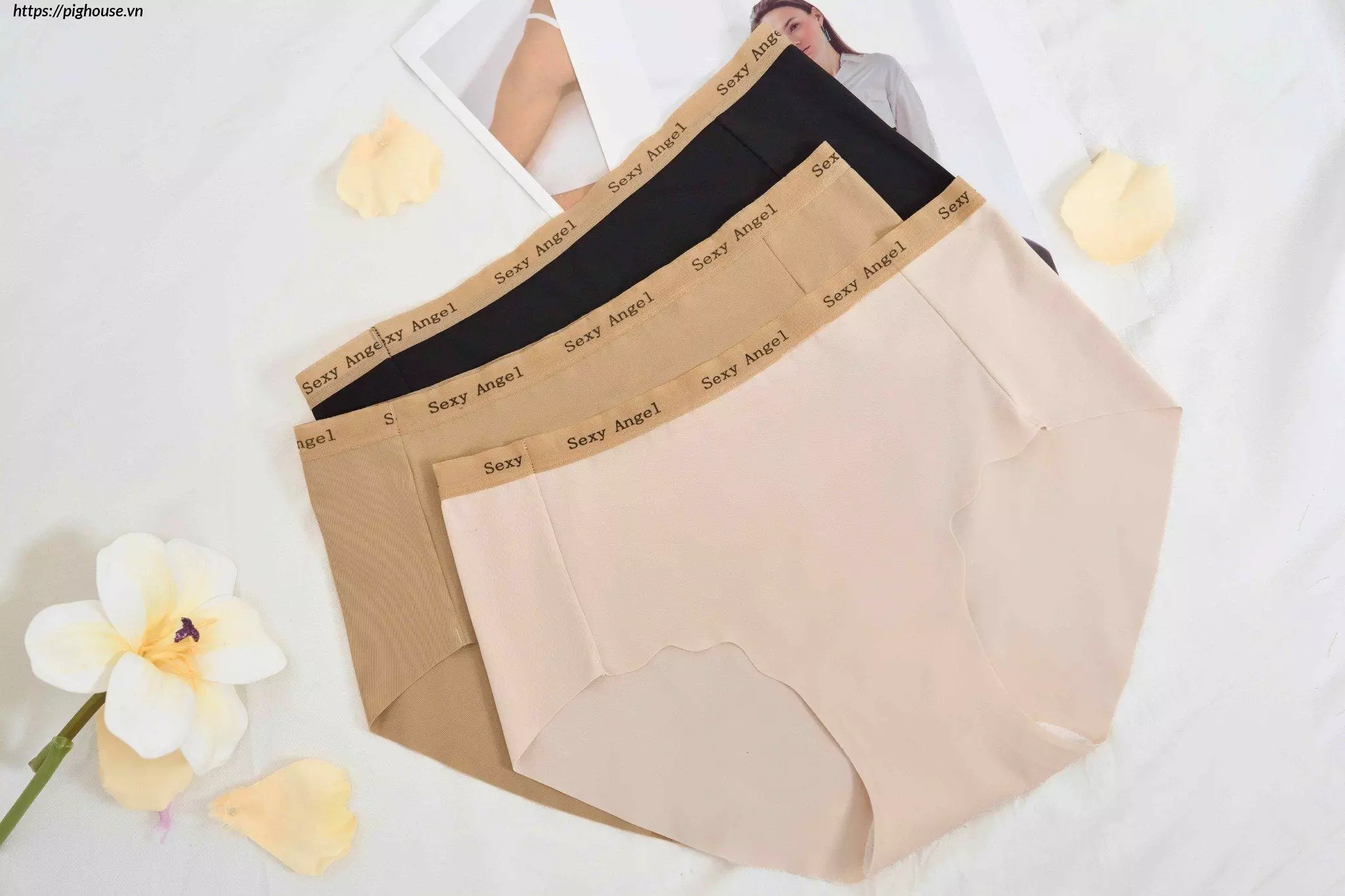 Quần lót su lạnh Cardina cạp Sexy Angel